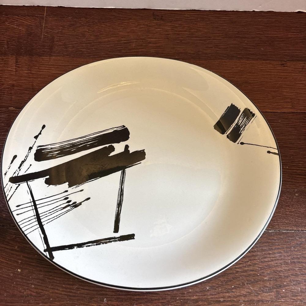Sango CALLIGRAPHY 267002 LARRY LASLO Oval Platter 12.5" X 11.25"